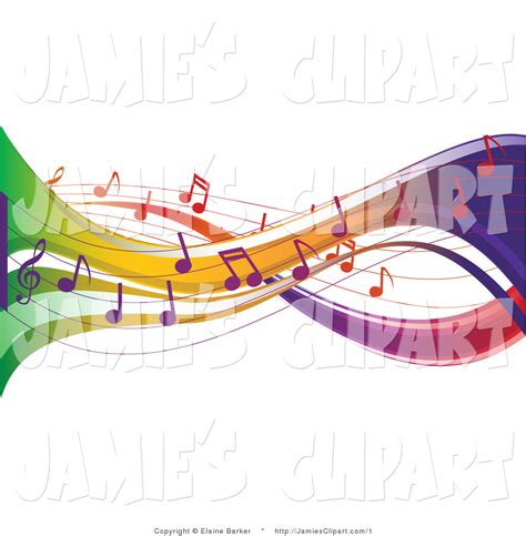 18 Colorful Music Notes Clip Art Vector Images - Free Colorful Music ...