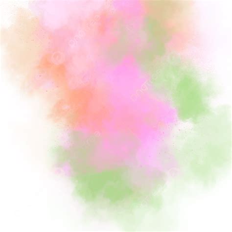 Fumo De Explosão De Aquarela Abstrata Verde E Rosa Png Verde Rosa