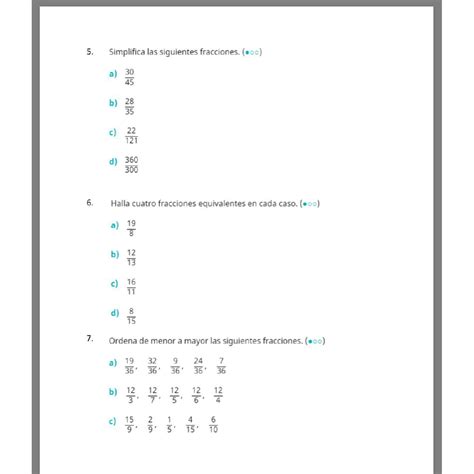 Simplifica Las Siguientes Fracciones Solo Necesito La C Halla