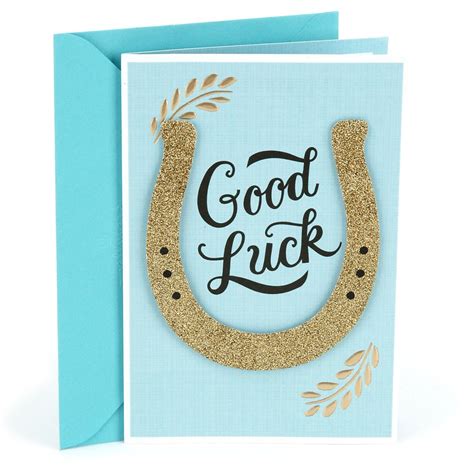 Hallmark Good Luck Greeting Card (Horseshoe) (0499RZB1285)- Buy Online ...