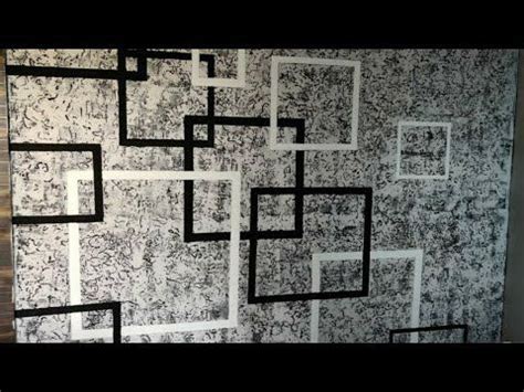 WALL DESIGN IDEAS PUTTY TEXTURE TO DECORATE ROOM MASKING TAPE - YouTube