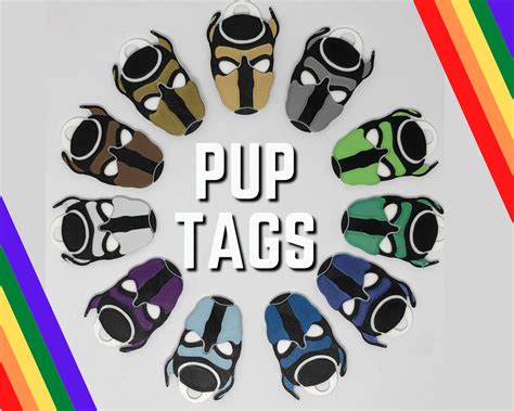 Petplay Pup Mask Tags Keychains Pup Play Keychains Pup Play Mask ...