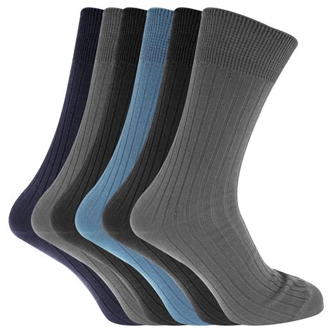 Mens Cotton Ribbed Classic Socks Pack Of Walmart