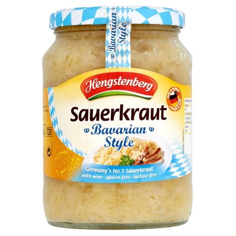 Hengstenberg Bavarian Style Sauerkraut Chucrut 680g From Ocado