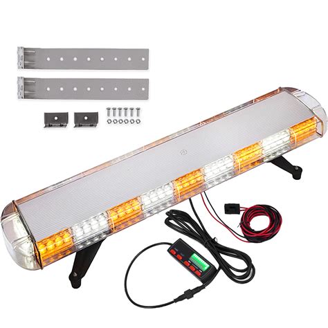 12 24v Led Barre Lumineuse De Stroboscope 80w Strobe Light Bar