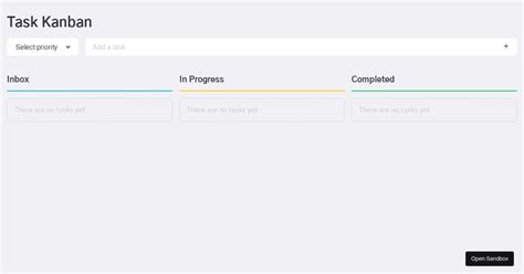 React Ts Task Kanban Codesandbox