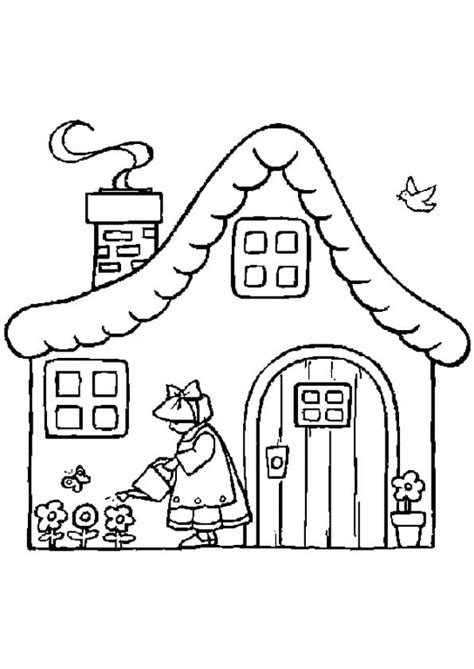 Coloriage Maison T L Charger Et Imprimer Gratuit