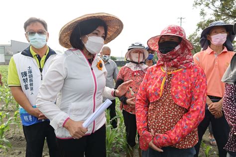 張麗善現勘雨害農損 建議中央將高粱、硬質玉米列入農業天然災害現金救助