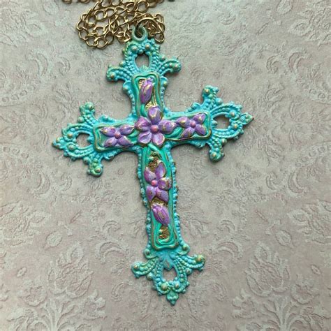 Painted Cross Etsy