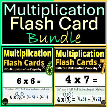 Projectable Multiplication Flash Card Bundle X X Fact Fluency