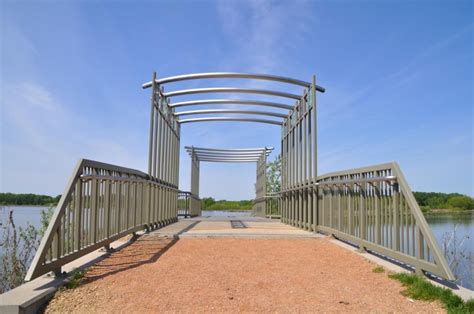 The Jean Harris Gathering Bridge In Purgatory Creek Park In Eden