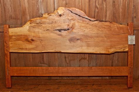 Spalted Maple Headboard With Cherry Posts Headboard Decor Headboard