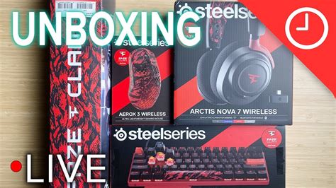 Live Steelseries X Faze Clan Collection Unboxing Youtube