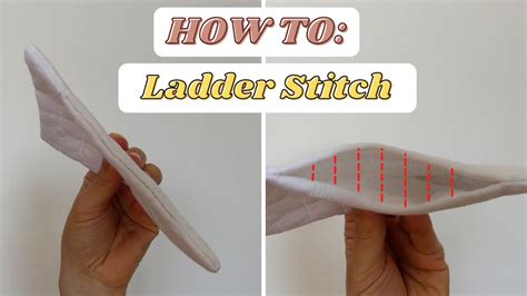 How To Ladder Stitch Invisible Stitching Youtube