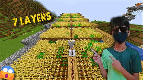 I Made Biggest Wheat Farm In Minecraft Survival Series😱 Pisfull Gaming Youtube