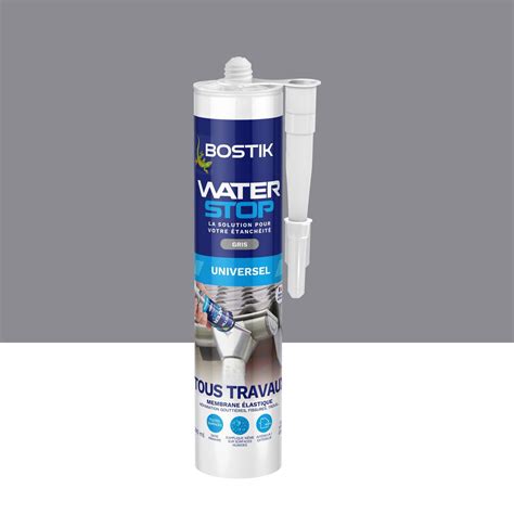 Membrane d étanchéité Waterstop gris BOSTIK 290 ml Leroy Merlin