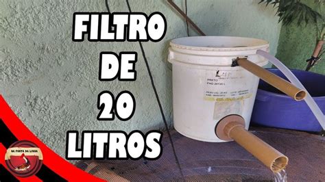 Como Fazer Um Filtro Para Caixa D Gua Balde De Litros R Pido E