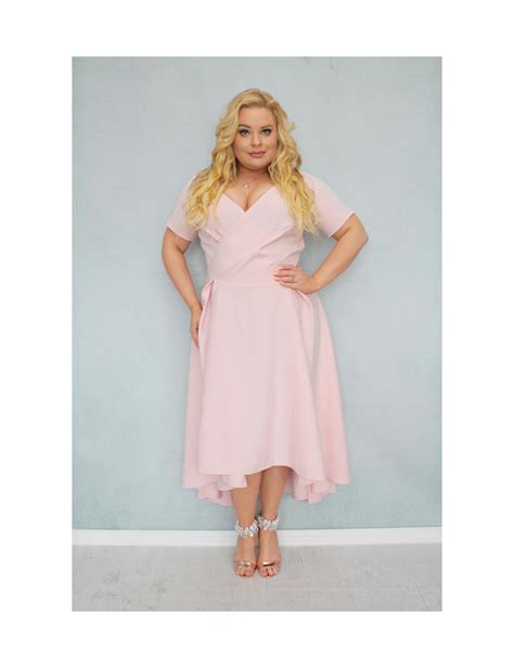 Elegancka Wieczorowa Sukienka Maxi Na Wesele Plus Size Rozmiar 50 Kolor