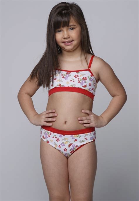 Conjunto Infantil Serra E Mar Modas Lingerie Menina Mo A Vermelho