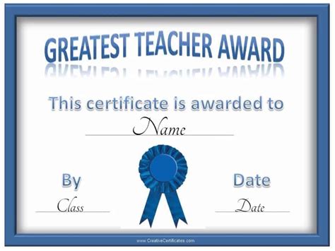 Free certificate of appreciation for teachers | Customize online