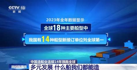 全面突破中国造船业连续14年领跑全球