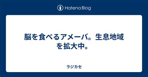 脳を食べるアメーバ生息地域を拡大中 ラジカセ