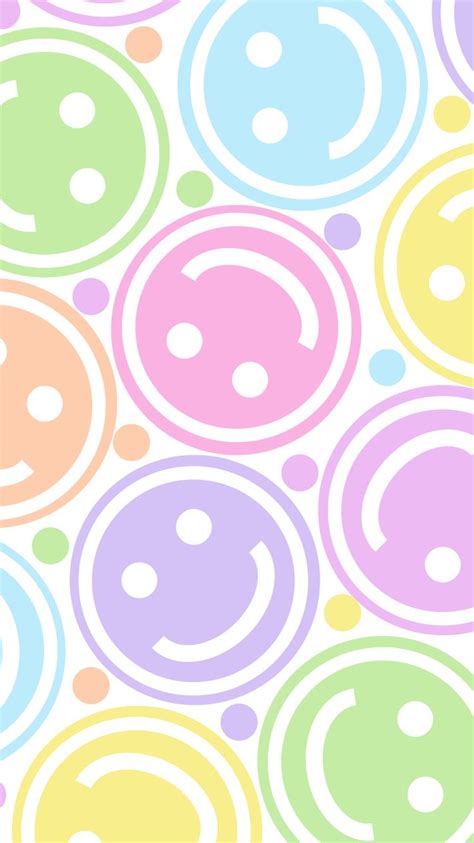 Phone Wallpaper Background Lock Screen Smiley Face Pattern 3