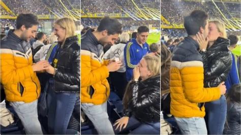 Se Viraliza Una Propuesta De Matrimonio En El Estadio La Bombonera