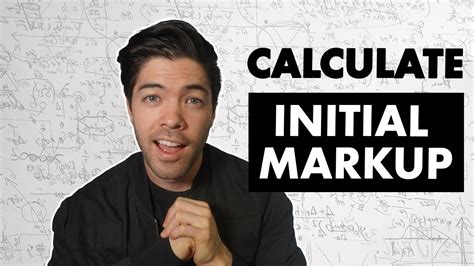 How To Calculate Initial Markup Percentage In Retail Youtube