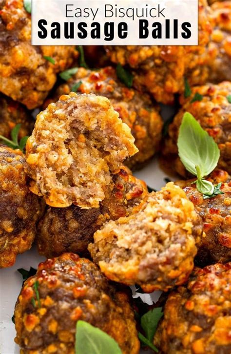 Easy Bisquick Sausage Balls The Novice Chef