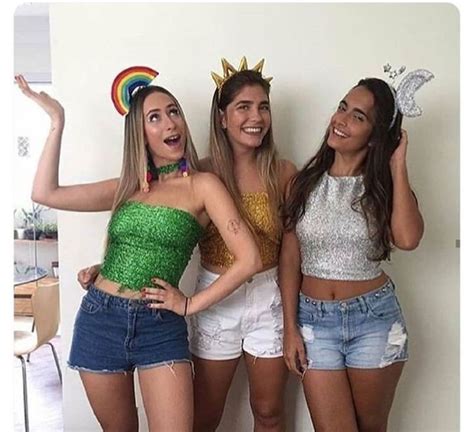 Fantasias Para O Carnaval Em Trio Halloween Costumes Friends Cute