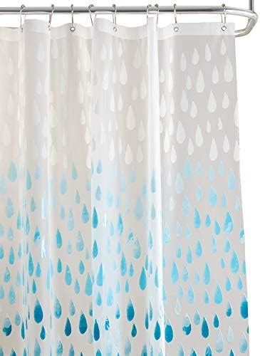 Zenna Home Morocco Waterproof Peva Shower Curtain Teal