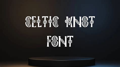 Celtic Knot Font Free Download