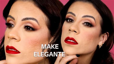 Maquiagem Elegante Batom Vermelho Make F Cil Para Iniciantes