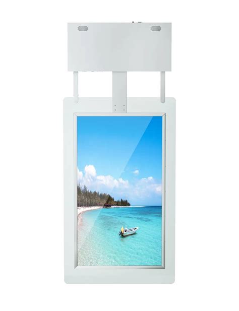 Double Sided LCD Poster Shop Window Transparent Hanging Digital Display