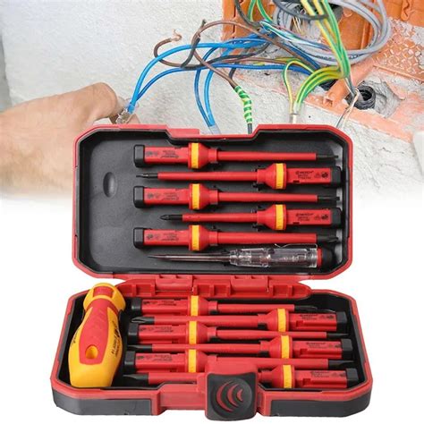 Kit De Ferramentas De Reparo Para Eletricistas 13pcs 1000V Conjunto De