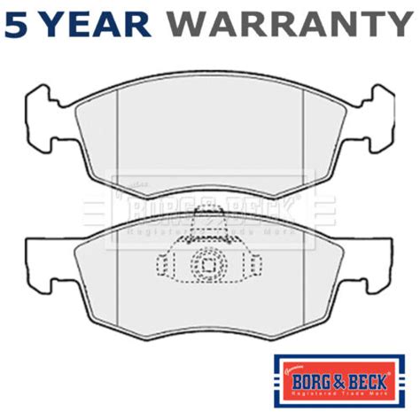 Borg Beck Front Brake Pads Set Fits Fiat Doblo 2001 2005 Nissan