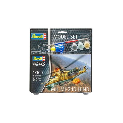 Maquette Revell Model Set Mil Mi 24d Hind 1100 64951 Chez 1001hobbies