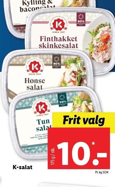 K Salat Tilbud Hos Lidl