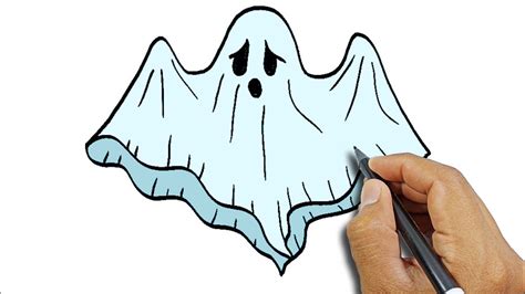 How To Draw Halloween Ghost Simple Drawing Version Easy Drawing Ideas For Beginners Youtube