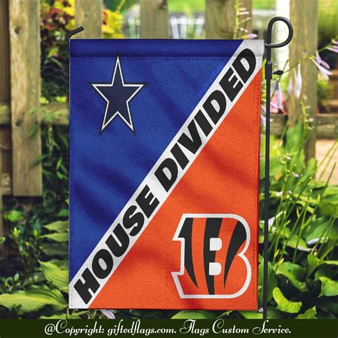 Dallas Cowboys vs. Cincinnati Bengals House Divided Flag, Cowboys House ...