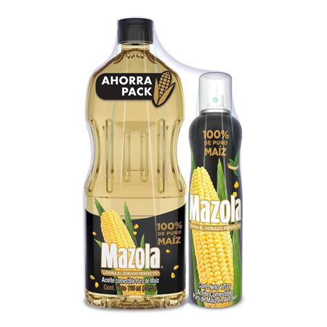 Aceite de maíz Mazola 100 puro de 765 ml aceite en aerosol de 170 g