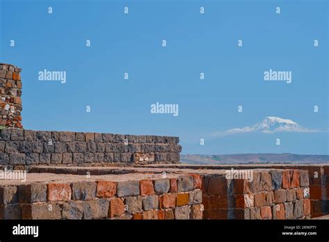 Ararat Armenia X Urartu - View of the magnificent Mount Ararat from the walls of the ancient ...