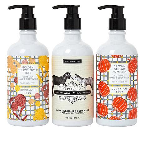 Beekman Piece Goat Milk Hand Body Wash Fall Harvest Set