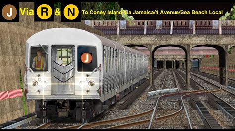 OpenBVE Special J Train To Coney Island Via Jamaica 4 Avenue Sea Beach