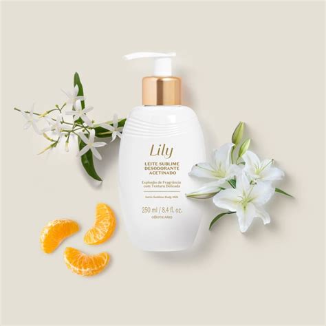 Leite Sublime Desodorante Acetinado Corporal Lily 250ml O Boticário