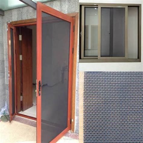 Powder Coated Aluminium Mosquito Net Door Thickness Mm At Rs