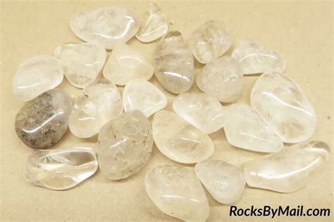 Clear Quartz Polished Tumbles – rocksbymail.com