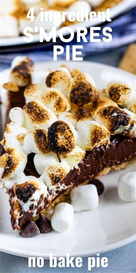 4 Ingredient Smores Pie 4 Ingredients Crazy For Crust Recipe