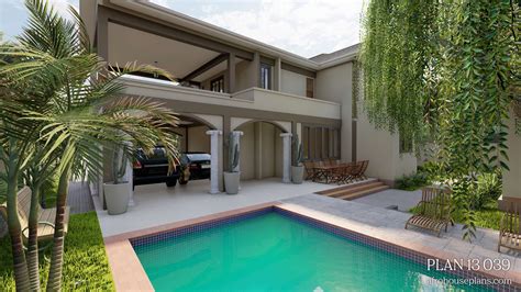 Modern Mansion House Plan | Afrohouseplans.com